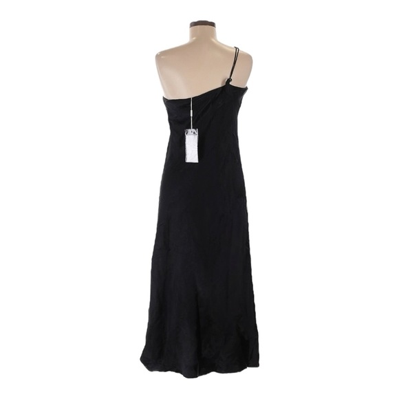 Third Form Crush Bias One Shoulder Midi Dress Black Designer US 8 AU 12 NWT - Picture 2 of 10